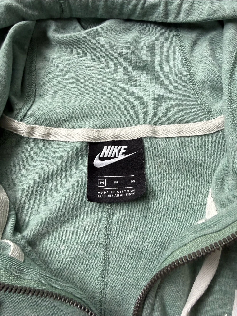 Nike Women's Sportswear Gym Vintage Full Zip Hoodie - Size Medium